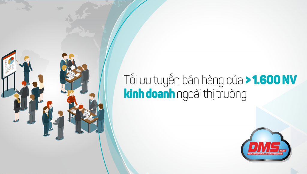 Nắm bắt các hoạt động của NV kinh doanh trực tuyến trên bản đồ số