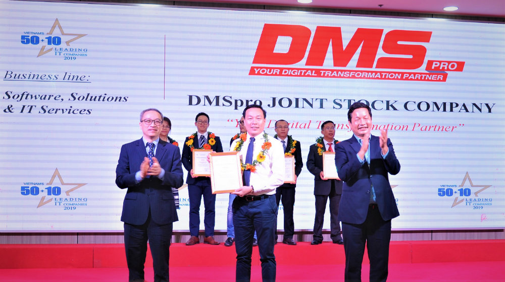 DMSpro nhan danh hieu Top 50 DN CNTT hang dau Viet Nam